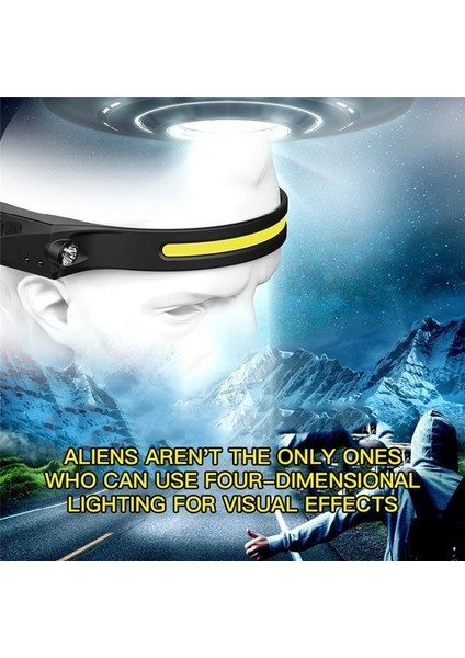 Indüksiyon Kafa Işık Lambası Koçanı LED Kafa Işık Lambası Açık Sürüş Işığı USB Şarj Edilebilir Gece Koşu Işık (Yurt Dışından) fırsatları