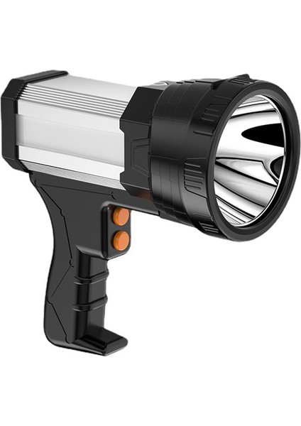 Superbright Spot Işığı El Feneri Şarj Edilebilir 18650 Pil 3 Modlu Işık USB Güç Şarj Cihazı Dahil (Yurt Dışından)