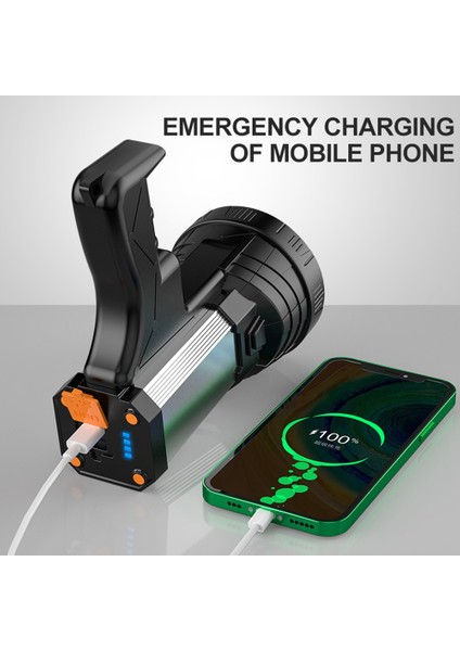 Superbright Spot Işığı El Feneri Şarj Edilebilir 18650 Pil 3 Modlu Işık USB Güç Şarj Cihazı Dahil (Yurt Dışından) fiyatları