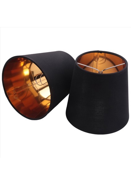 Hafif Gölgelerde Altın Astar Klipsli Siyah Lamba Gölgeleri Mum Avize Abajurları 18 Set (Yurt Dışından) modelleri