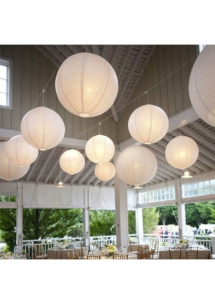 Kağıt Fener Beyaz Kağıt Fener Düğünler Doğum Günü Kutlamalar Bahçe Dekorasyonu Için Yuvarlak Kağıt Fenerleri Asmak (Yurt Dışından) fiyatları