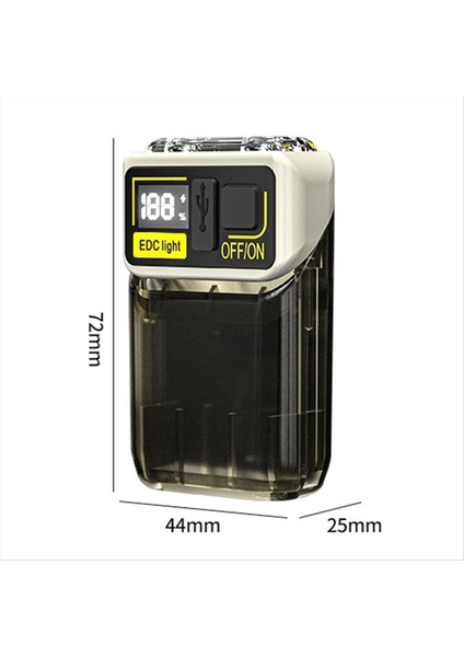 Manyetik Taban ile Döndürülebilir Mini Anahtarlık Işığı Ev ve Araba Onarımları Için Taşınabilir Acil Durum Iş Işığı (Yurt Dışından) fiyatları