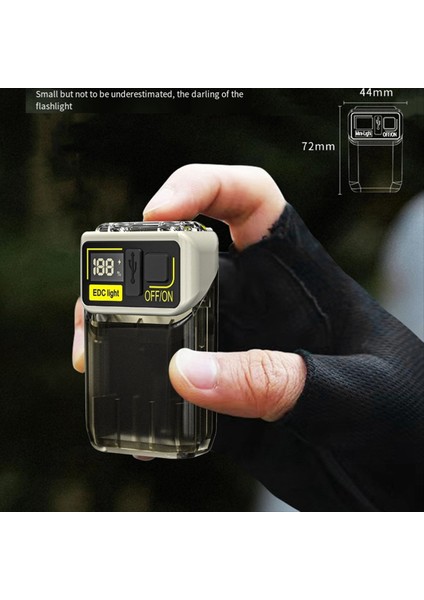 Manyetik Taban ile Döndürülebilir Mini Anahtarlık Işığı Ev ve Araba Onarımları Için Taşınabilir Acil Durum Iş Işığı (Yurt Dışından) modelleri