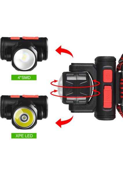 2x LED Head Light Lamba Kafası El Feneri Ayarlanabilir Su Geçirmez Kamp Jogging Yürüyüş Balıkçılık Için Süper Parlak Far (Yurt Dışından) fırsatları