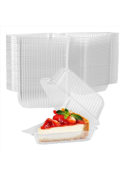 200PCS Üçgen Cheesecake Kutuları Dilim Kek Kutusu Üçgen Pasta Tutucular Pastane Partisi Düğünü Için Kek Kutuları (Yurt Dışından) fiyatları