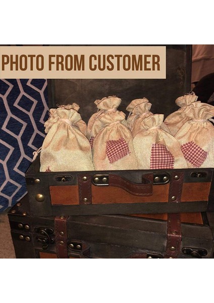 100PCS 5 9 Inç x 8 Inç Doğal Keten Çuval Çantalar Çantaları Için Jüt Çizme (Yurt Dışından) indirimleri