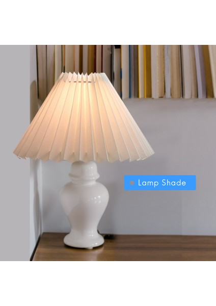 Pleats Abrajad Masa Lambası Daimi Lambalar Japon Tarzı Pileli Abajur Yaratıcı Masa Lambası Gölge Yatak Odası Lambaları -A (Yurt Dışından) fiyatları