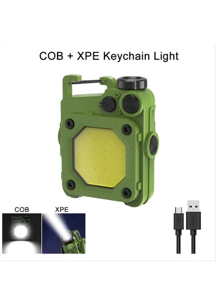 Taşınabilir Mini Anahtarlık El Feneri USB Şarj Edilebilir LED El Flashlight Anahtarlık Işık Açık Yürüyüş Kampı Fener B Için (Yurt Dışından) fiyatları