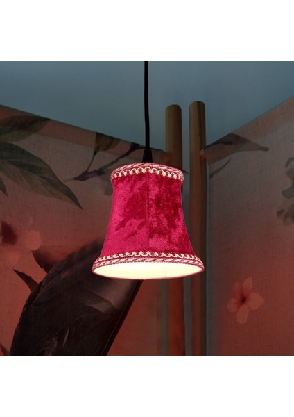 Lamba Gölgesinde Kumaş Klips E14 Modern Avrupa Tarzı Duvar Aplik Lambası Için El Yapımı Abajur Kristal Lamba Mum Lamba Mavi Pazen Dekorlu Masa Lambası (Kırmızı) (Yurt Dışından) modelleri