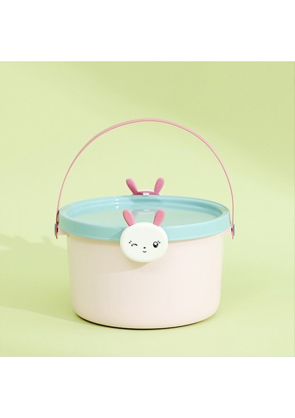 2pcs Oyuncak Kutular Yapı Taşları Organizatör Oyuncak Depolama Kovası Atıştırmalık Kova Çocuk Plastik Kum Oyuncakları Kova Su Kovası B (Yurt Dışından)