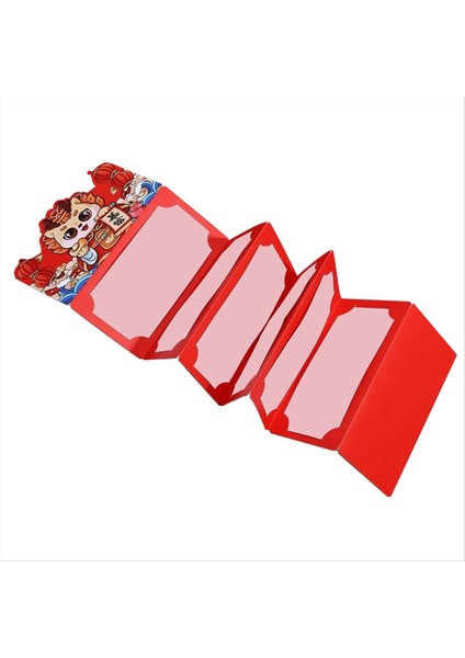 10 Adet Kırmızı Zarflar Çin Yeni Yıl Kırmızı Çin Zarfları Para Için 2024 Ejderha Ay Yeni Yıl Katlanabilir Kırmızı Zarf B (Yurt Dışından)