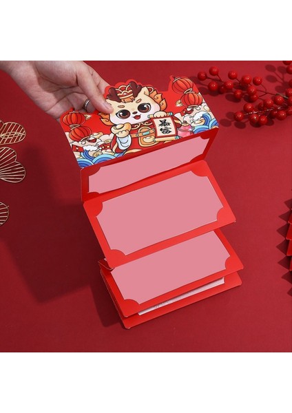 10 Adet Kırmızı Zarflar Çin Yeni Yıl Kırmızı Çin Zarfları Para Için 2024 Ejderha Ay Yeni Yıl Katlanabilir Kırmızı Zarf B (Yurt Dışından) fırsatları