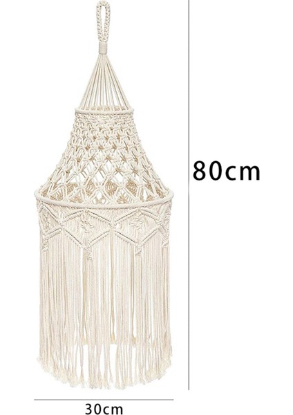 5x Macrame Lamba Gölge Asma Kolye Işık Kapağı Modern Ofis Yatak Odası Oturma Odası Kreş Yurt Odası Bohemya (Yurt Dışından) fiyatları
