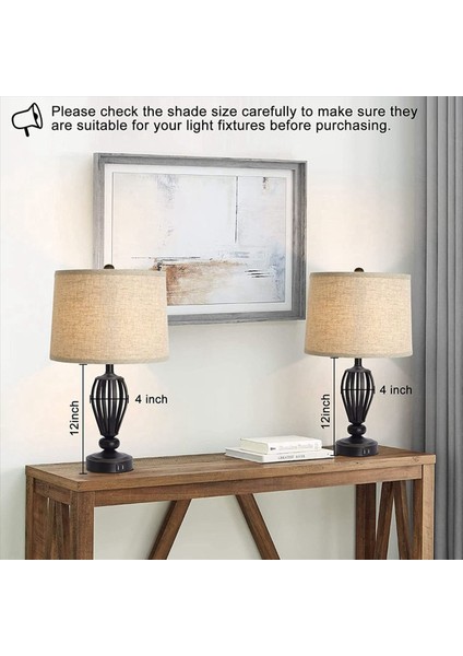 Labla Gölgeleri Doğal Keten Abajarlar 12 6X11 6x9 8 Inç Yüksek Yedek Kumaş Abajurlar Masa Lambası Zemin Lambası-A (Yurt Dışından) indirimleri