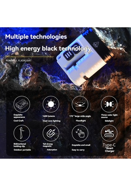 LED Flashlight Anahtarlık Işi Işık USB Şarj Edilebilir Klip Açık Kamp Fener Için Mıknatıslı (Yurt Dışından) indirimleri