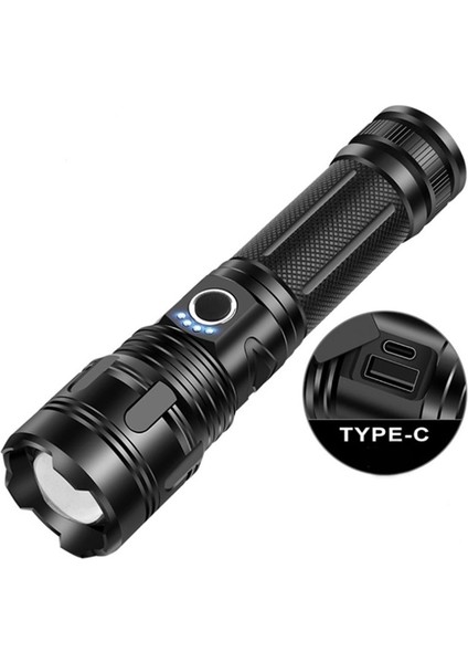 Süper Parlak El Feneri Güç Bankası Usb-C Şarj Edilebilir LED Güçlü Işık Multool Tool Tacical (Yurt Dışından) fiyatları