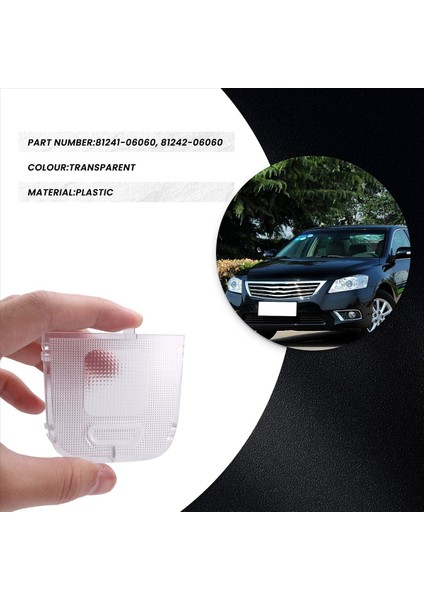 Ön Sıra Lh+Rh Kubbe Haritası Toyota Için Işık Kapağı Okuma Camry 2006-2011 81241-06060 81242-06060 (Yurt Dışından) fiyatları