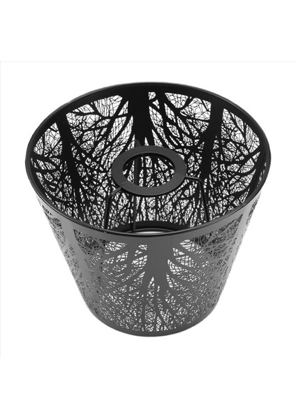 Küçük Lamba Gölgesi Masa Avizesi Duvar Lambası Için Ağaç Deseni ile Namlu Metal Abajur Siyah (Yurt Dışından) fırsatları