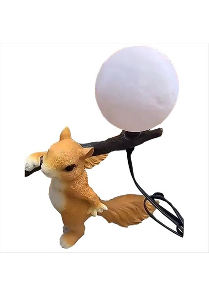 Reçine Sincap Mini LED Gece Işık Çocuk Oda Masası Lambası Hayvan Sincap Masa Lambası Başucu Lambası Ev Dekoru Eu Fiş (Yurt Dışından) indirimleri