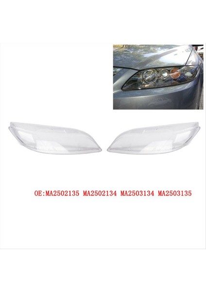 1paır Araş Far Gülteni Şeffaf Abajur Far Kapağı (Lh+Rh) MA2502135 Mazda 6 2 3l 3 0l 06-08 Için MA2503135 (Yurt Dışından) fırsatları