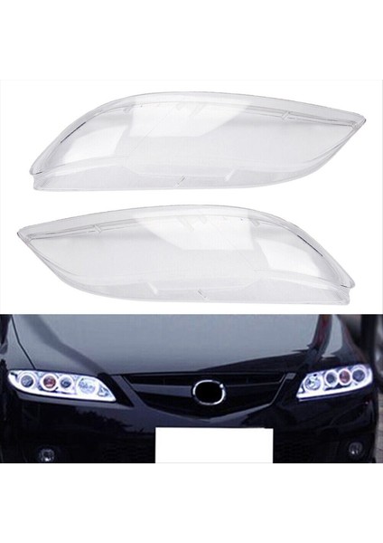 1paır Araş Far Gülteni Şeffaf Abajur Far Kapağı (Lh+Rh) MA2502135 Mazda 6 2 3l 3 0l 06-08 Için MA2503135 (Yurt Dışından) indirimleri