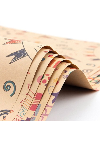 18 Adet Sarma Kağıt Sayfaları Doğum Günü Ambalaj Kağıdı Seti Festival Sargısı Kağıtları Şerit Mevcut Ambalaj Kağıdı (Yurt Dışından) indirimleri