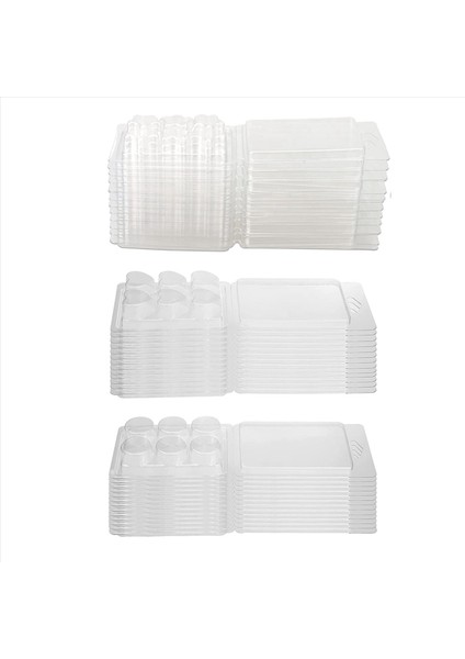 120 Paket Balmumu Eriyik Kapları -6 Boşluk Temiz Boş Plastik Balmumu Eriyik Kalıpları - Tartlar Için Kapaklar Mumlar Erir (Yurt Dışından) modelleri