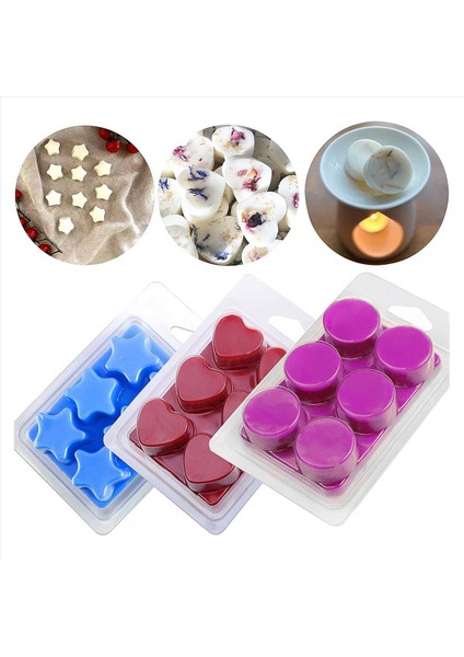 120 Paket Balmumu Eriyik Kapları -6 Boşluk Temiz Boş Plastik Balmumu Eriyik Kalıpları - Tartlar Için Kapaklar Mumlar Erir (Yurt Dışından) fırsatları