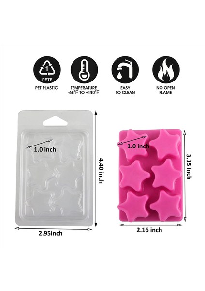 120 Paket Balmumu Eriyik Kapları -6 Boşluk Temiz Boş Plastik Balmumu Eriyik Kalıpları - Tartlar Için Kapaklar Mumlar Erir (Yurt Dışından) indirimleri