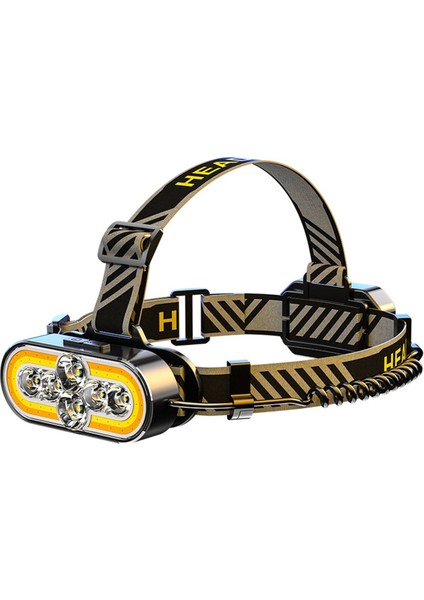 LED Şarj Edilebilir Far Kafa Bandı Farları Açık Hava Kamp Yürüyüş Bisikleti Için Uygun 90 ° Ayarlanabilir Zoom&#39 U (Yurt Dışından)
