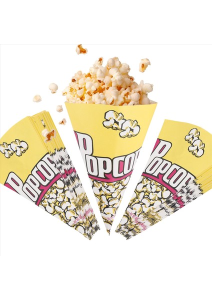 100X Patlamış Mısır Torbaları Kağıt Torbalar Badem Patlamış Mısır S (Yurt Dışından)