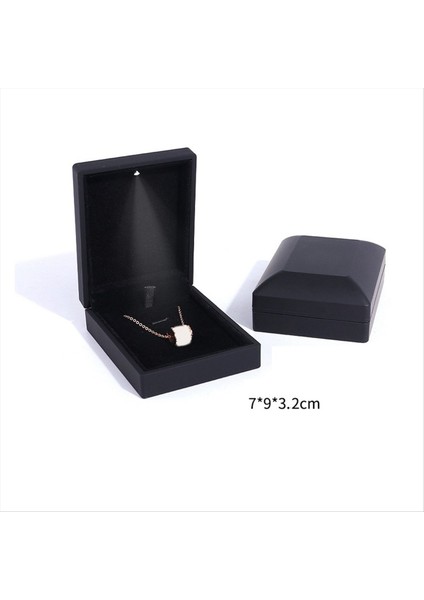 Moda LED Hafif Kolye Uzun Zincir Kutu Kolye Tutucu Evlilik Yıldızları Için Bileklik Ekran Mücevher Kutusu B B (Yurt Dışından) indirimleri