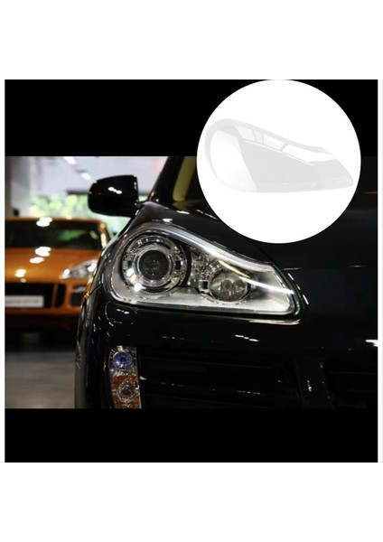 Sağ Ön Hafif Lamba Kabuğu Kapağı Porsche Için Şeffaf Abajurlar Cayenne 2007-2010 Kafa Işık Lambası Abajur (Yurt Dışından)