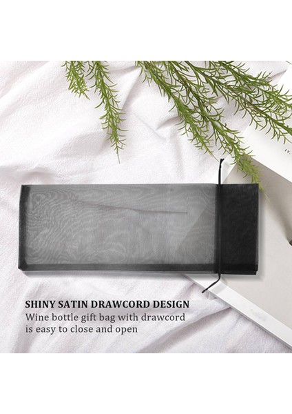 30PCS Siyah Organza Şarap Şişesi Çanta Sefli Şişe Şişesi Torbaları Şarap Kapakları Cadılar Bayramı Için Drawstring ile Elbiseler (Yurt Dışından) indirimleri
