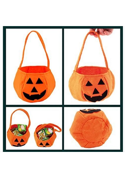Çocuklar Için Cadılar Bayramı Kabak Şeker Çantaları Hile Veya Treat Pumpkin Kovaları Hile Veya Treat Torbaları Çocuklar Için Tutucu Çantası (Yurt Dışından) fırsatları
