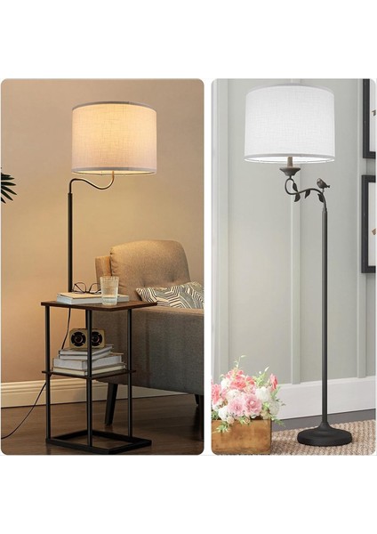 2pcs Davul Abajur Masa Lambası Zemin Lambası Için Lamba Tonları Beyaz Lamba Tonları Kolay Montaj Yedek Abajurlar (Yurt Dışından) fırsatları