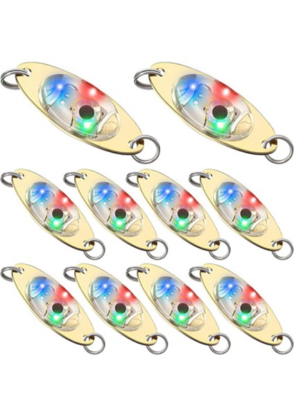 20 Adet LED Fishing Balıkçı Kaşıkları Su Altı Flaşör Bas Halibut Flasher Trolling Derin Damla Balıkçılık Işığı (Yurt Dışından) fiyatları