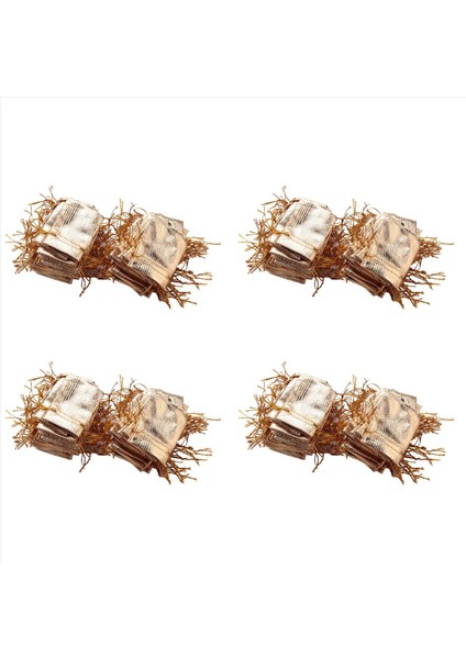 400PCS Altın Folyo Organze Çantası Şeker Çantaları Noel Dekorasyon Düğün Parti Iyilik Torbası Çizim Kesesi 5X7CM (Yurt Dışından)