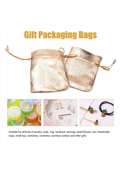 400PCS Altın Folyo Organze Çantası Şeker Çantaları Noel Dekorasyon Düğün Parti Iyilik Torbası Çizim Kesesi 5X7CM (Yurt Dışından) fırsatları