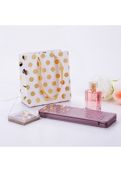 Şerit Kulplu Küçük Çantaları Altın Mini Çantası (Metalik Noktalar 16 Paket Toplu) (Yurt Dışından) fırsatları