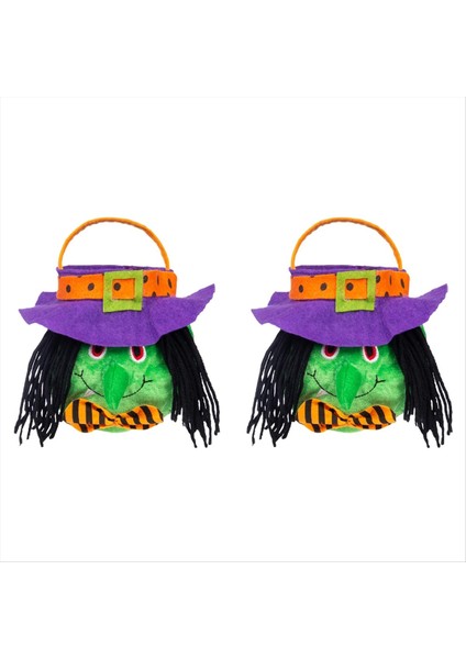 Cadılar Bayramı Dekorasyonları Cadı Kabak Tote Çanta Çocuk Festivali Şeker Çantası Giydirme Prop Çantası (Yurt Dışından)