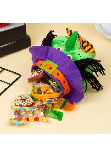 Cadılar Bayramı Dekorasyonları Cadı Kabak Tote Çanta Çocuk Festivali Şeker Çantası Giydirme Prop Çantası (Yurt Dışından) fırsatları