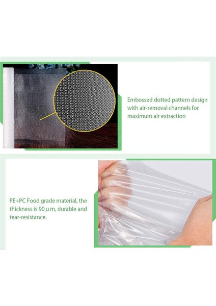 Vakum Sızdırmazlık Torbaları Yiyecek Tasarrufu Için 6 Paket Sous Vide Pişirme Dondurucu Için Ağır Hizmet Tipi Vakum Depolama Torbaları (Yurt Dışından) fiyatları