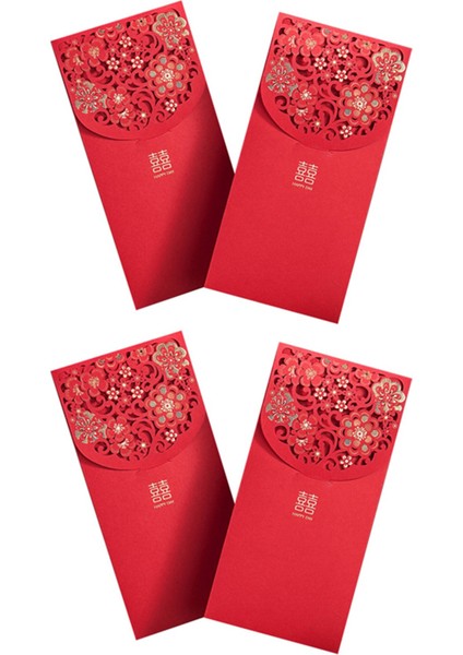 20PCS Çin Kırmızı Zarfları Şanslı Para Zarfları Yeni Yıl Düğün Için Düğün Kırmızı Paket (7x3 4 Inç) (Yurt Dışından)