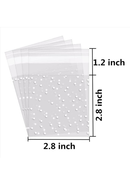 1000 Pcs Kendinden Yapışkan Şeker Çantası Kurabiye Çantaları Kendinden Yapışkan Sızdırmazlık Polka Dot Nut Çantalar Plastik Parti Çantası Çerez Için (Yurt Dışından) modelleri