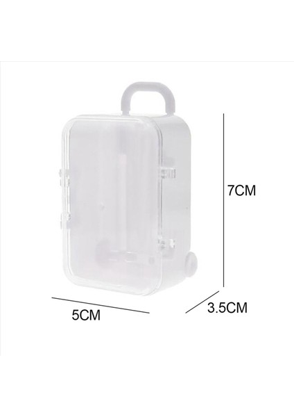 3x Beyaz Mini Roller Seyahat Bavul Şeker Kutusu Kişilik Yaratıcı Düğün Şeker Kutusu Bagaj Tramvay Kılıfı Şeker Oyuncak (Yurt Dışından) fiyatları