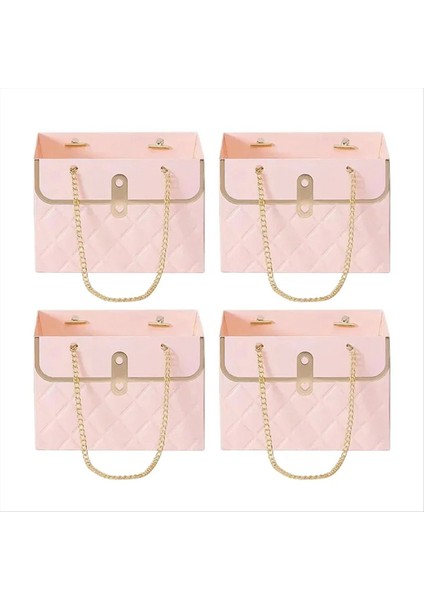 16PCS Çiçek Kutusu Gül Ambalaj Kutusu Sevgililer Günü Doğum Günü Partisi Ler Sarma Kağıt Torba Kutusu B (Yurt Dışından)