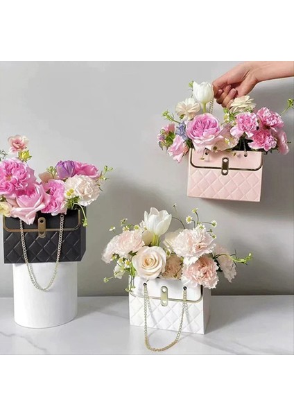 16PCS Çiçek Kutusu Gül Ambalaj Kutusu Sevgililer Günü Doğum Günü Partisi Ler Sarma Kağıt Torba Kutusu B (Yurt Dışından) fiyatları