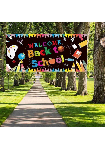 2x Okula Hoş Geldiniz Okulun Ilk Günü Banner Banner Okul Partisi Dekorasyon Malzemelerine Hoş Geldiniz (Yurt Dışından) modelleri