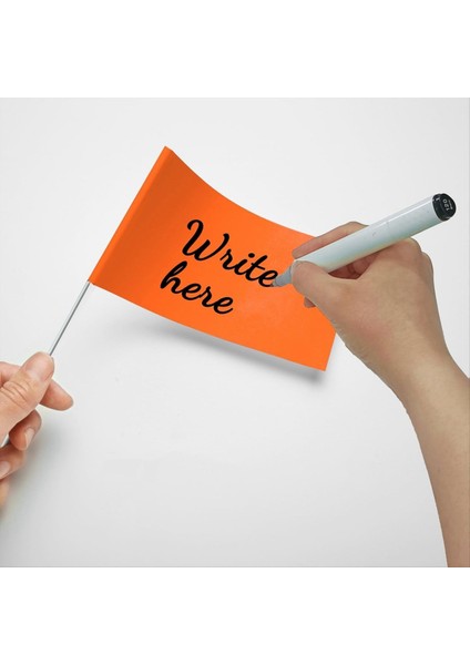 50 Paket Işaretleme Bayrakları Turuncu Avlu Bayrakları 15X4X5INCH Işaret Bayrakları Çim Bayrakları Işaretleri Sulama Bayrakları Peyzaj Bayrakları (Yurt Dışından) fiyatları